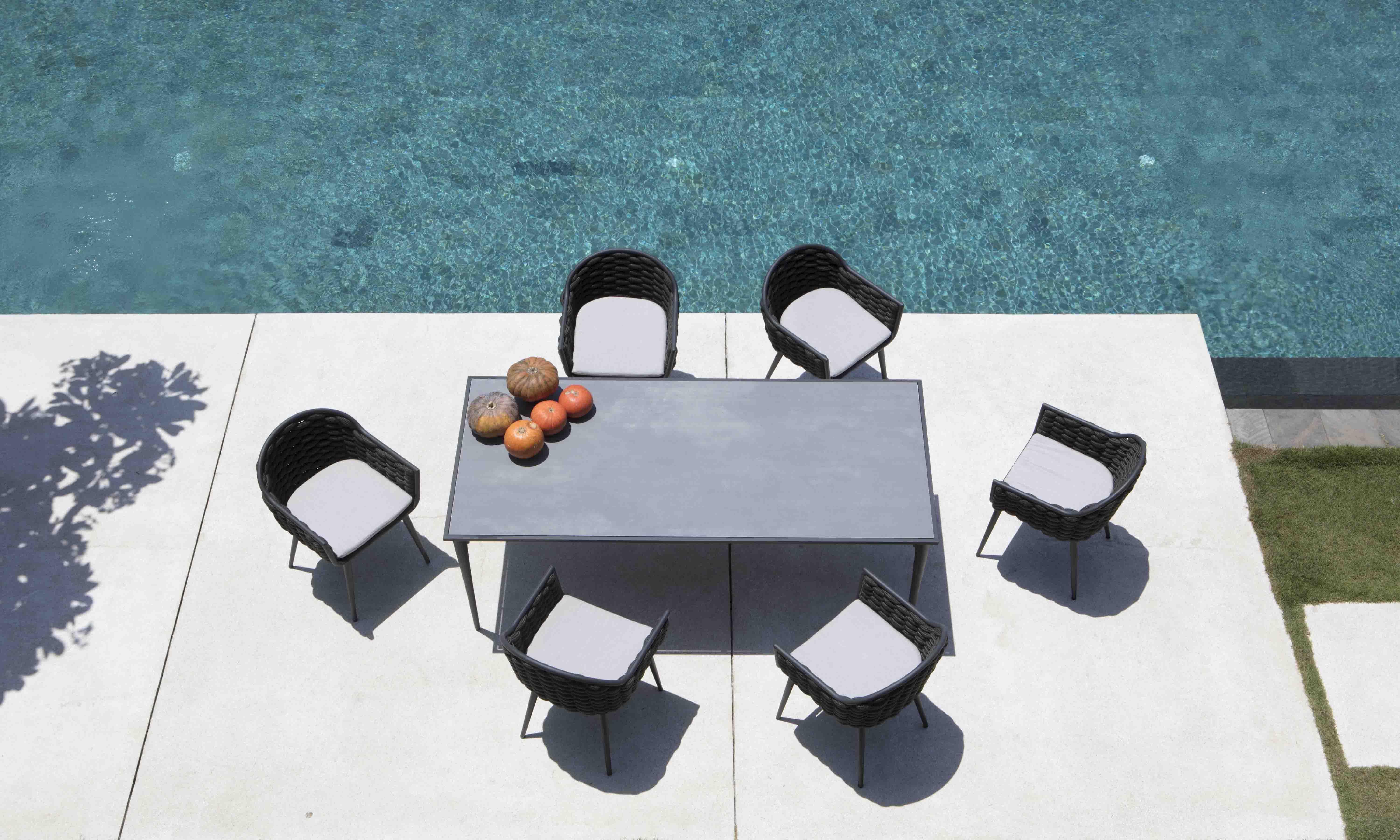Serpent 6 Seat Dining Table By Skyline, Skyline Design Outdoor Furniture Uk